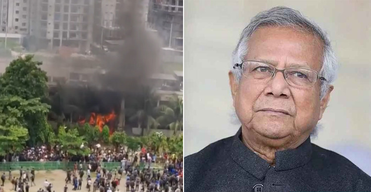 মাইলস্টোনে বিমান বিধ্বস্তের ঘটনায় প্রধান উপদেষ্টার শোক