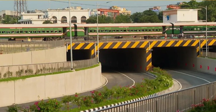 টিটিপাড়ায় ৬ লেনের রেলওয়ে আন্ডারপাস চালু