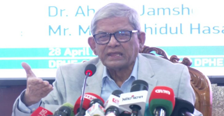 ওয়াসার পানি নিয়ে অসন্তোষ মির্জা ফখরুল ইসলাম আলমগীরের